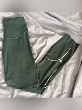 Lululemon Olive Green Athletic Leggings